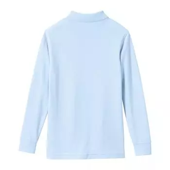 Рубашка-поло с длинными рукавами и сетчатой формой для детей 4-20 лет в школьной форме Lands' End Lands' End