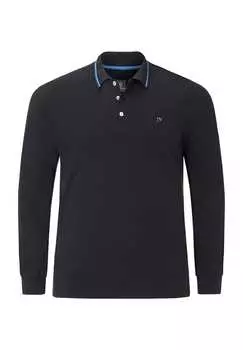 Рубашка поло с длинными рукавами Эллис Jan Vanderstorm, черный