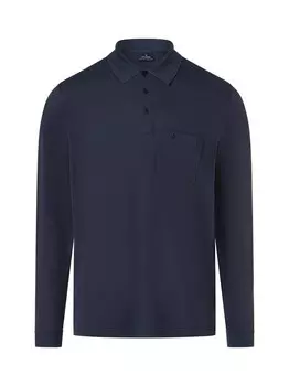 Рубашка-Поло с длинными рукавами, которую легко гладить. Ragman, синий
