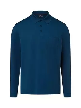 Рубашка-Поло с длинными рукавами, которую легко гладить. Ragman, синий