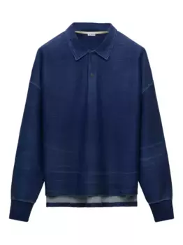 Рубашка поло с длинными рукавами LOEWE, синий