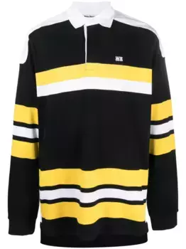 Рубашка поло с длинными рукавами Wales Bonner, черный