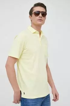 Рубашка-поло с добавлением льна Polo Ralph Lauren, желтый