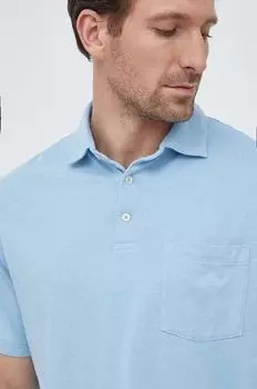 Рубашка-поло с добавлением льна Polo Ralph Lauren, синий