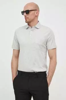 Рубашка-поло с добавлением льна Polo Ralph Lauren, серый