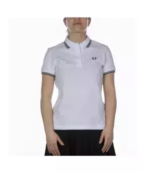 Рубашка Поло с двумя кончиками Fred Perry, белый