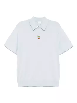Рубашка поло с фирменными полосками Paul Smith, синий