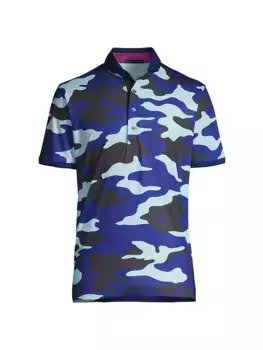 Рубашка поло с камуфляжным рисунком Scape Greyson, цвет iona