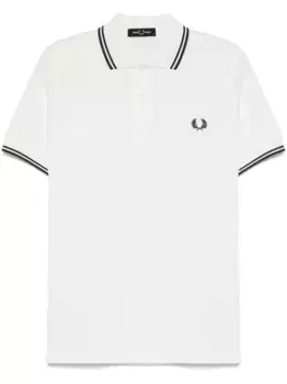 Рубашка поло с контрастной окантовкой Fred Perry, нейтральный