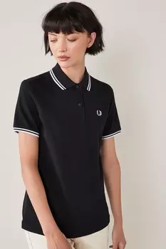 Рубашка-Поло с контрастной отделкой Fred Perry, черный