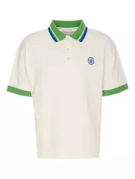 Рубашка поло с контрастным воротником Drle De Monsieur, белый