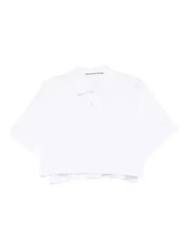 Рубашка-поло с коротким рукавом Alexander Wang, белый