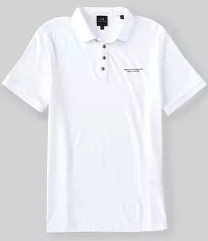Рубашка поло с коротким рукавом Armani Exchange Core Milan, белый