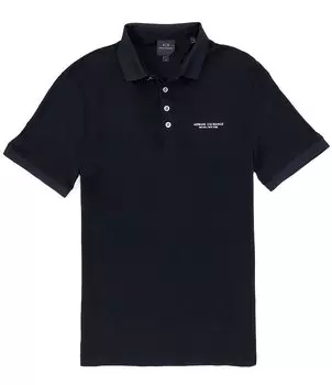Рубашка поло с коротким рукавом Armani Exchange Core Milan, синий