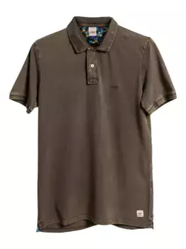Рубашка-поло с коротким рукавом BOB, коричневый