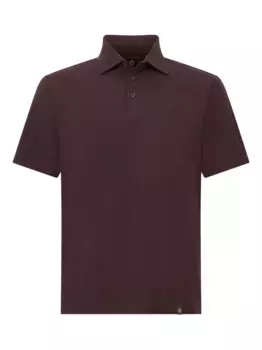 Рубашка-поло с коротким рукавом Boggi Milano, коричневый