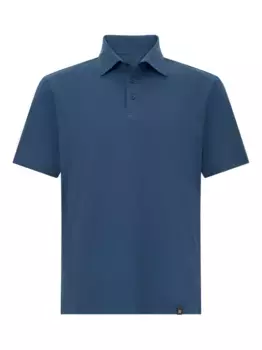 Рубашка-поло с коротким рукавом Boggi Milano, синий