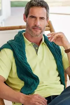 Рубашка поло с коротким рукавом Cotton Traders, зеленый