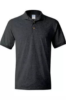 Рубашка поло с коротким рукавом Gildan Adult DryBlend Jersey, цвет dark heather