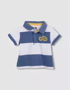 Рубашка поло с коротким рукавом и нашивкой на спине Gocco, синий