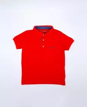 Рубашка поло с коротким рукавом из 100% хлопка для мальчиков Fina Ejerique, коралловый