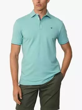 Рубашка поло с коротким рукавом классического кроя для плавания Hackett London, цвет Spearmint Green