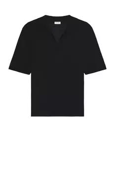 Рубашка поло с коротким рукавом Saint Laurent, цвет Noir