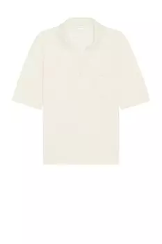 Рубашка поло с коротким рукавом Saint Laurent, цвет Ecru