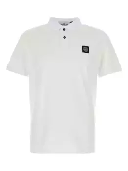 Рубашка-поло с коротким рукавом Stone Island, белый