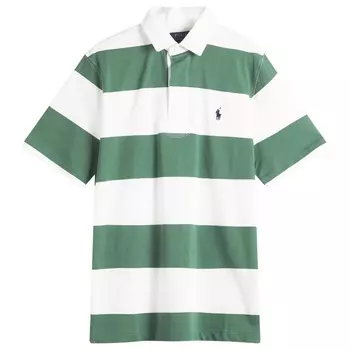 Рубашка поло с коротким рукавом в стиле регби Polo Ralph Lauren, белый