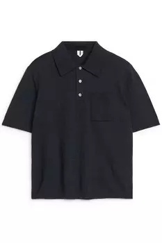 Рубашка поло с короткими рукавами Arket, синий