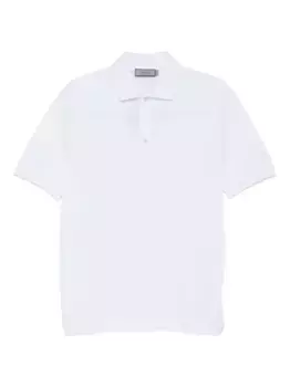 Рубашка поло с короткими рукавами Canali, белый