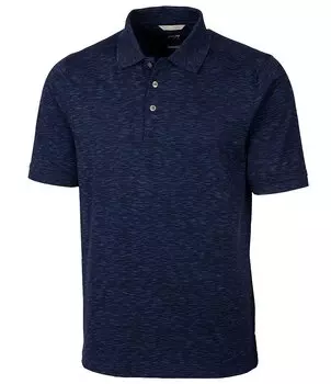 Рубашка-поло с короткими рукавами Cutter & Buck Advantage Space Dye, синий