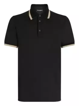 Рубашка поло с короткими рукавами DOLCE & GABBANA, черный