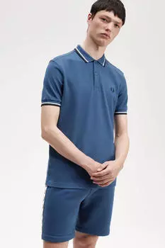 Рубашка-поло с короткими рукавами Fred Perry, синий