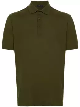 Рубашка поло с короткими рукавами Herno, зеленый