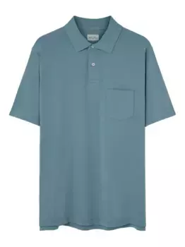 Рубашка-поло с короткими рукавами и карманом HARTFORD, синий