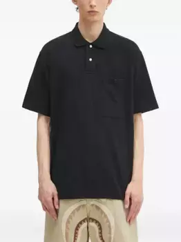 Рубашка-поло с короткими рукавами и карманом Human Made, черный