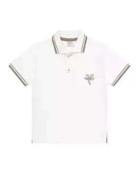 Рубашка поло с короткими рукавами и контрастной отделкой для мальчиков Tuc tuc, белый