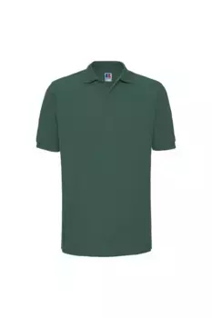 Рубашка поло с короткими рукавами и рифленым воротником и манжетами Russell, зеленый