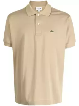 Рубашка поло с короткими рукавами и вышитым логотипом Lacoste, коричневый