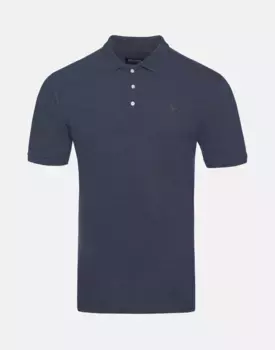 Рубашка поло с короткими рукавами из переработанного хлопка Masson & Green, темно-синий