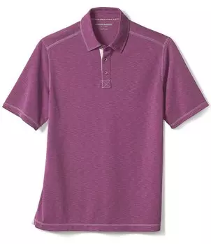 Рубашка-поло с короткими рукавами Johnston & Murphy Vintage Slub, красный