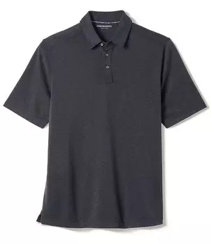 Рубашка поло с короткими рукавами Johnston & Murphy Vintage Slub, черный