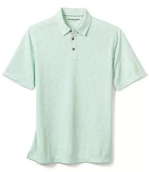 Рубашка-поло с короткими рукавами Johnston & Murphy Vintage Slub, зеленый