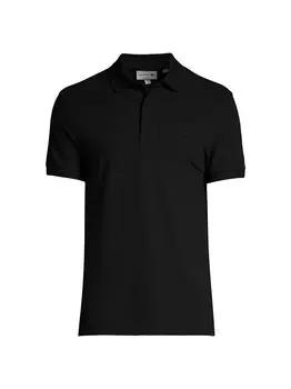 Рубашка поло с короткими рукавами Lacoste, черный