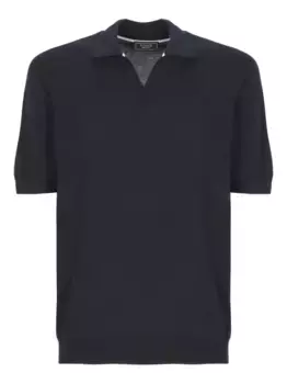 Рубашка поло с короткими рукавами Peserico, синий