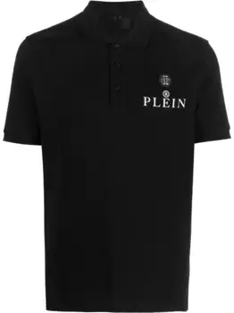Рубашка поло с короткими рукавами Philipp Plein, черный