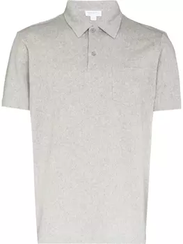 Рубашка поло с короткими рукавами Sunspel, серый