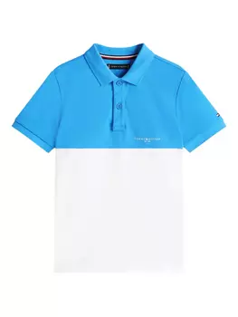 Рубашка поло с короткими рукавами Tommy Hilfiger Junior, синий